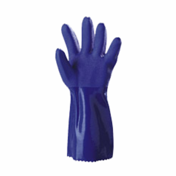 Vgo... 1 Pair Chemical Resistant Work Gloves,Starﬁsh-Gen Seamless Gription Work Gloves,Anti-slip For Food Processing,Fish Processing,Chemical Industry,infused With Aromas(M,Dark Blue,TP1147 - View #2