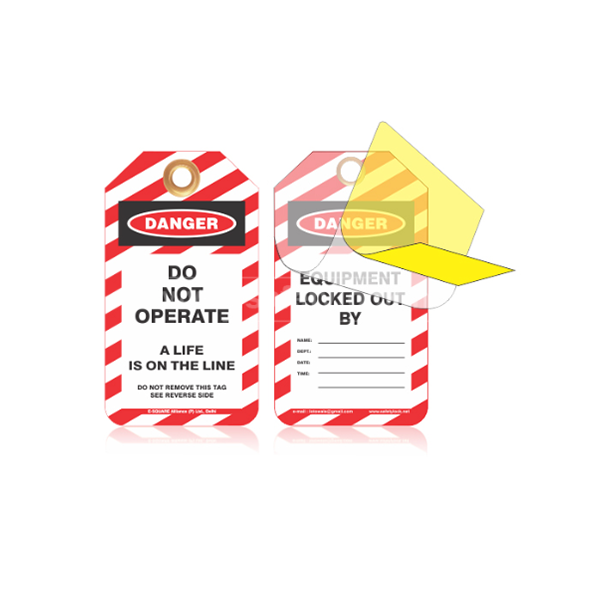 Self Laminating Liner Protective Lockout Tags - - Lockout Tagout ...