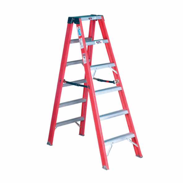 Fiberglass Step Trestle Ladder (6 Feet) - Fiberglass Step Trestle ...